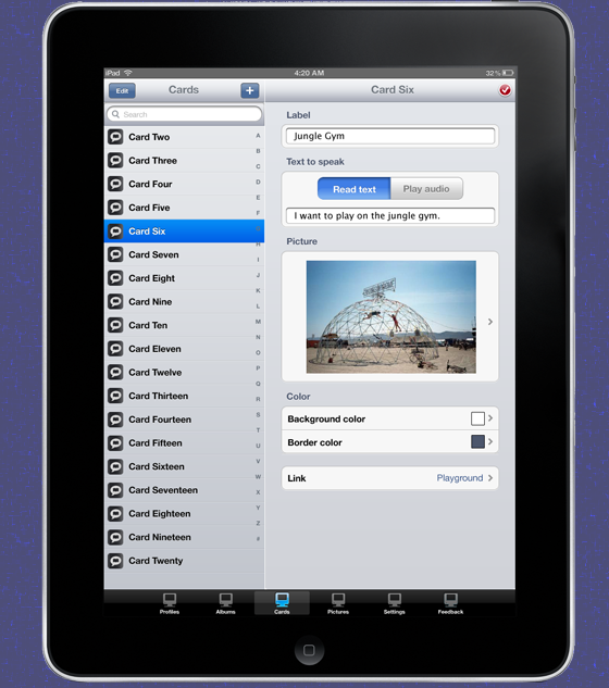 Padhanded Talker iPad App