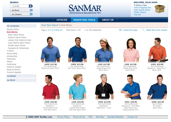 Sanmar Wholesale Clothing Website